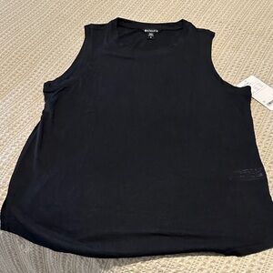 Athleta Black Relaxed Muscle Tank Top